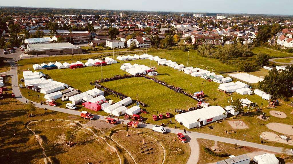 Luftbild Pfingstzeltlager 2023 in Lippstadt